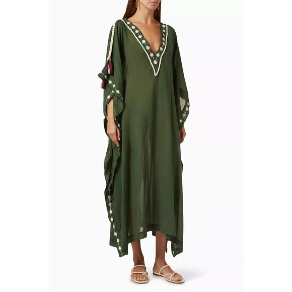 Agua Bendita Tunic Maxine Suki Solid Color Cover up One Size NWT